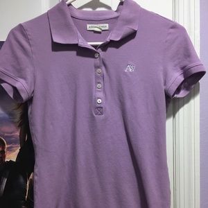 purple aeropostale polo